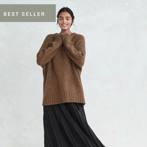 Jenni Kayne Alpaca Cocoon Crewneck Size small in Cocoa.